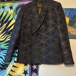 ASOS Black Geometric Patterned Blazer